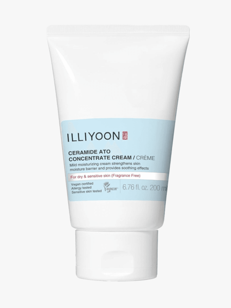 Illiyoon Ceramide Ato Concentrate Cream in branded component on a light gray background